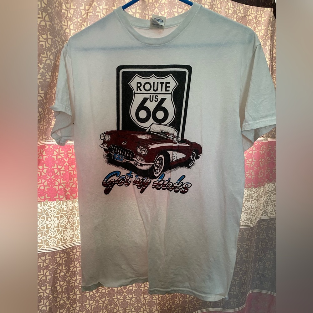 Men’s graphic tee size M with Route 66 and retro car